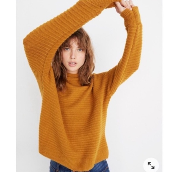 MADEWELL BELMONT MOCKNECK SWEATER COZIEST YARN‎ WOOL XS - Picture 1 of 8